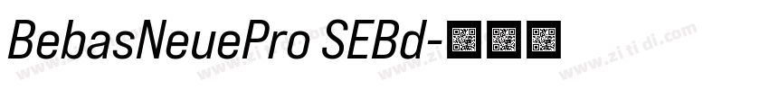 BebasNeuePro SEBd字体转换